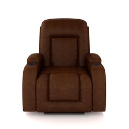 Poltrona do Papai Reclinável Crihs Lift com Massagem e Aquecimento Pu Marrom Brilho G23 - Gran Belo - 6