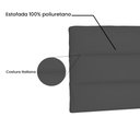 Ver imagem 3 de Cabeceira Painel La Italiana Para Cama Box King 195 cm Suede - D’Rossi - Cinza