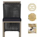 Ver imagem 3 de Mesa Bistro e 4 Banquetas Roma Fendi Corda Náutica 12 Trama Original