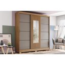 Ver imagem 3 de Guarda Roupa Solteiro 3 Portas Correr B376 Nature/Avela Henn