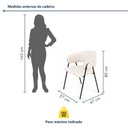 Ver imagem 3 de Cadeira de Jantar Industrial Estofada Corino Bege Lara