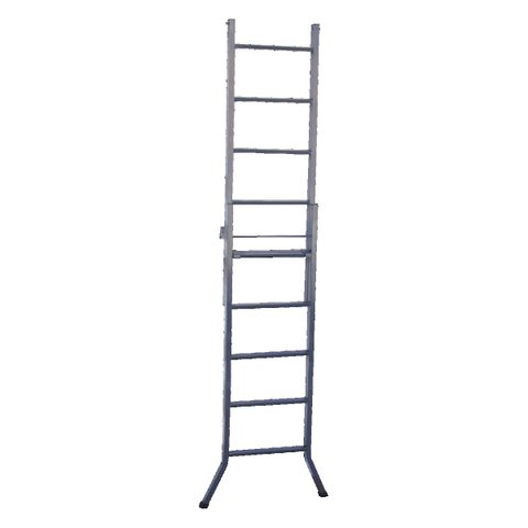Escada 3 em 1 Extensiva em Chapa de Aço 9 e 5 Degraus 270cm