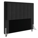 Ver imagem 1 de Cabeceira Opala Para Cama Box Queen 160 cm Suede Preto - D’Rossi
