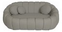 Ver imagem 2 de Namoradeira Concha Decorativa 190cm Sala Suede:cinza/liso