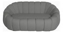 Ver imagem 3 de Namoradeira Concha Decorativa 190cm Sala Suede:cinza/liso
