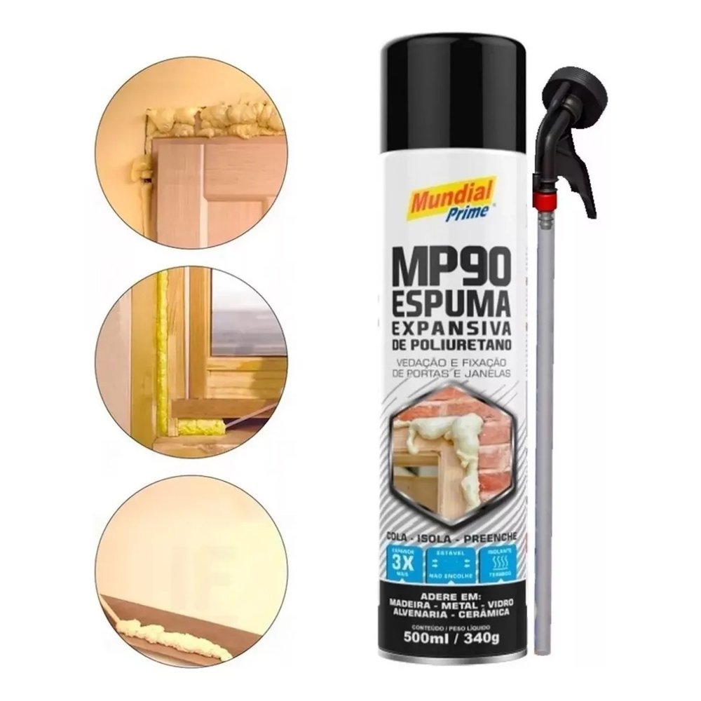 Espuma Expansiva de Poliuretano Mp90 500ml - 2