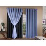 CORTINA SEMI-BLACKOUT COM VOIL 3,00X2,70 PRETO - 1