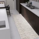 Ver imagem 4 de Passadeira 2,00m X 0,45m Tapete Moderno Mesclado Antiderrapante Caramelo