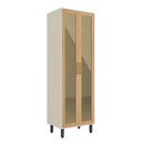 Ver imagem 1 de Cristaleira com 2 Portas de Vidro Nogal Bossa Nova Bertolini