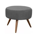 Ver imagem 4 de Kit Poltrona Lille e Puff Suede Grafite - Dominic Decor