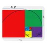 Mousepad color wallpaper proporção áurea - 19x23cm - 2
