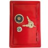 Mini Cofre Com Segredo Senha Chave Dinheiro Joias Vermelho Lorben - 5