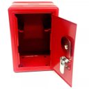 Ver imagem 7 de Mini Cofre Com Segredo Senha Chave Dinheiro Joias Vermelho Lorben