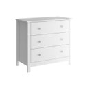 Ver imagem 1 de Cômoda 3 Gavetas Branca 76x40x73 Cm Ditália