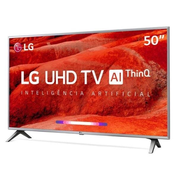 Smart TV 4K LED 50’’ Lg Um7510Psb, 4 HDMI, 2 USB, Webos, Wi-Fi Integrado - 1