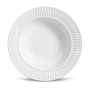 Jogo de Pratos Fundos Porto Brasil - Roma Branco (6 Peças)