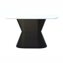 Ver imagem 3 de Mesa de Jantar Apollo Tampo Retangular 136x80cm Preto/Branco