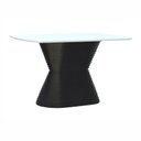 Ver imagem 1 de Mesa de Jantar Apollo Tampo Retangular 136x80cm Preto/Branco