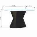 Ver imagem 2 de Mesa de Jantar Apollo Tampo Retangular 136x80cm Preto/Branco