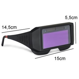 Oculos de Solda Solar Epi Automatico Proteção Anti Reflexo Escurecimento Uv Soldador Eletrodo - 6