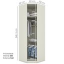 Ver imagem 3 de Canto Obliquo Modulado 1 Porta 241x82 Cm Seletto Areia Henn