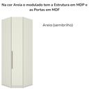 Ver imagem 5 de Canto Obliquo Modulado 1 Porta 241x82 Cm Seletto Areia Henn