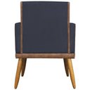 Ver imagem 7 de Kit 8 Poltronas Decorativas Modernas para Recepção Lis Corino Suede Cores Pé 30 Cm - Preto, Suede