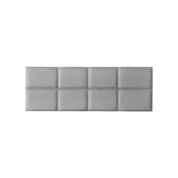 Cabeceira Painel Cama Box Casal 1,40m Estofada Belize Linho Cinza - 3