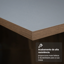 Ver imagem 7 de Conjunto Sala de Jantar Tampo de Madeira 4 Cadeiras Rustic/cinza/silver Cannes Madesa
