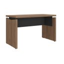 Ver imagem 6 de Conjunto Mesa Diretor em L para Escritório e Atendimento Artany Nogal Preto Marrom