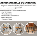 Ver imagem 7 de Aparador Balcão Hall Entrada em Aço Carbono e MDF Canela com Preto