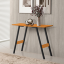 Ver imagem 3 de Aparador Balcão Hall Entrada Pé Aço Carbono Cantinho Café:canela com Preto