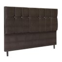 Ver imagem 2 de Cabeceira Casal Queen Jbe Moveis Opala 164cm Marrom Para Cama Box 158cm Decoração Quarto