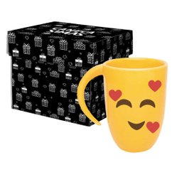 Caneca Fall Amarela - Emoji Coração - 1