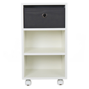 Ver imagem 2 de Mesa de Cabeceira Gaveteiro Organibox com 3 Gavetas e Rodízios 32x56x30 Cm