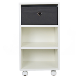 Mesa de Cabeceira Gaveteiro Organibox com 3 Gavetas e Rodízios 32x56x30 Cm - 2
