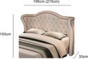 Ver imagem 3 de Cabeceira Monaco King 195cm - Linho Areia