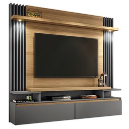 Home Suspenso Decorativo Picon para Tv até 55" Freijó / Cinza Moonstone - Gran Belo - 1