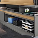 Ver imagem 5 de Home Suspenso Decorativo Picon para Tv até 55" Freijó / Cinza Moonstone - Gran Belo