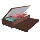 Ver imagem 1 de Bicama Box Baú com Cama Auxiliar Solteiro 88x188x44 Marrom
