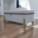 Ver imagem 2 de Puff Recamier Versallies 200 Cm Boucle Concreto Bouclé