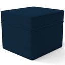 Ver imagem 4 de Poltrona de Amamentação com Balanço e Puff Mavie L02 Suede Azul Marinho - Lyam Decor