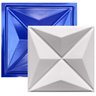 Forma 3D Gesso e Cimento ABS 1mm - Mini Cullians 30x30 cm - 1