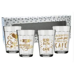 COPO AMERICANO KIT COM 4UN 190ML - CAFE - 1