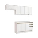 Ver imagem 2 de Armário de Cozinha Completa 100% Mdf 240cm Branco Celeste Kappesberg
