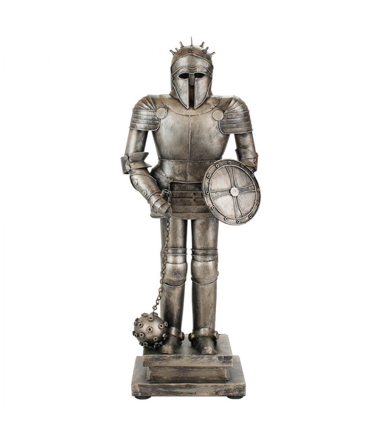 Armadura Medieval Escudo e Mangual 44.5cm Estilo Retrô - Vintage - 1