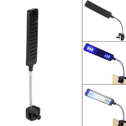Luminária Aquário Clip 48 Led Branco Azul Bivolt Flexível - 4