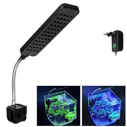 Luminária Aquário Clip 48 Led Branco Azul Bivolt Flexível - 6