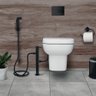 Ducha Higiênica Vertical De Piso Preto/Black Com Derivação - 2
