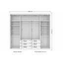 Ver imagem 3 de Guarda Roupa Casal 8 Portas e 6 Gavetas 8.6 Master Jatoba - Santos Andirá